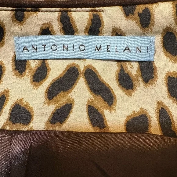 ANTONIO MELANI Leopard Print Mini Skirt - Picture 4 of 5